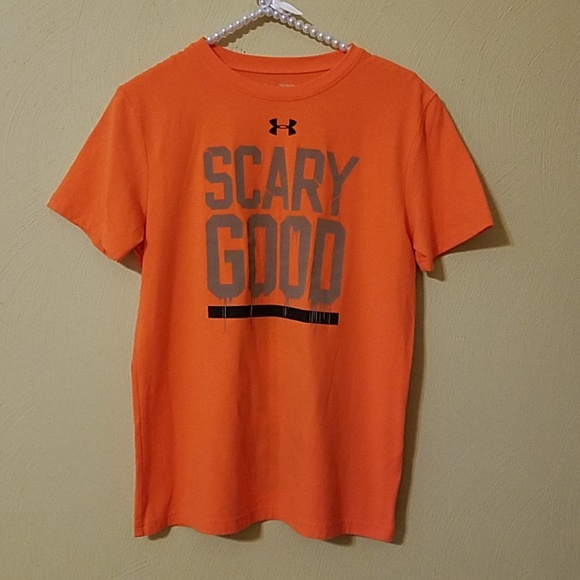 Under Armour Tops - Under Armour Orange Reflective Halloween T-Shirt